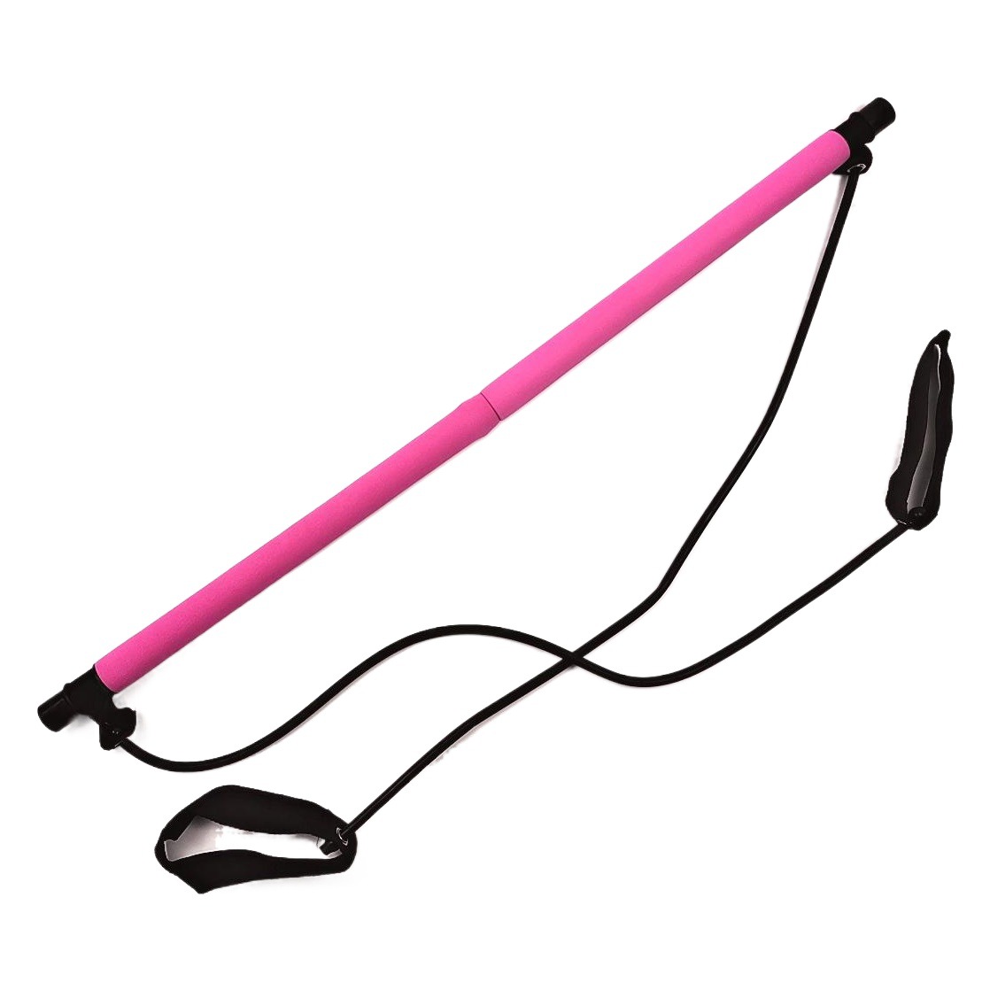 Pilates Fitness Stick Multifunctional Yoga Stretching Rod Black Resistance Rod Home Portable Yoga Stick Tension Rope