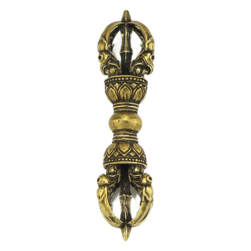 Diamond pestle ornaments Xizang Buddhist sutra supplies brass vintage Nine-strand diamond pestle Magic Diamond pestle crafts