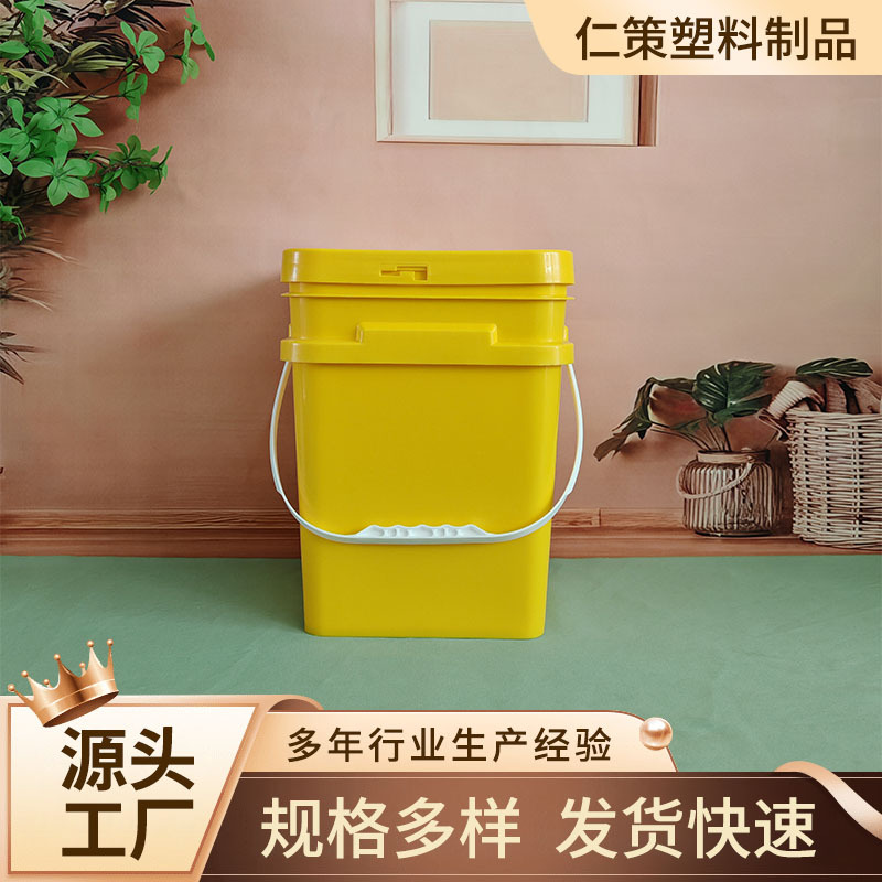 Wholesale Square Food Grade Customizable Pp Sealed Packaging Plastic General Agricultural Chemical Sealed Barrel Plastic Barrel Square Barrel