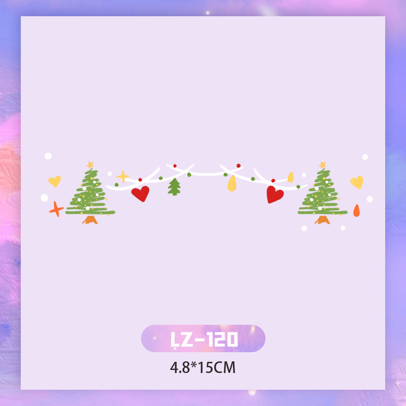 Picture of New Year's Day girl cute face makeup New year new year Creative face stickers love blush cute makeup stickers tattoo stickers