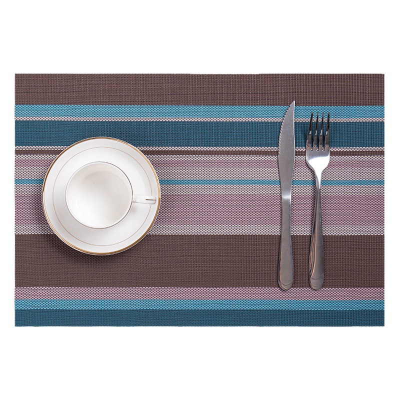 30*45cm Placemat Teslin Table Mat Waterproof Pvc Dining Table Mat Insulation Mat Diagonal Frame Home Insulation Waterproof