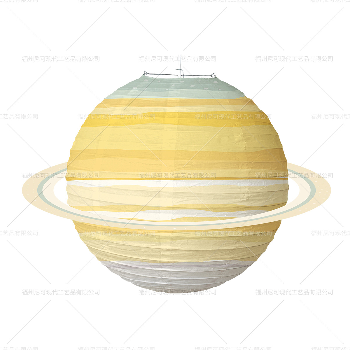 Picture of Starry Sky Paper Lantern Kindergarten Children's Birthday Party Theme Decoration Supplies Folding DIY Round Planet Lantern