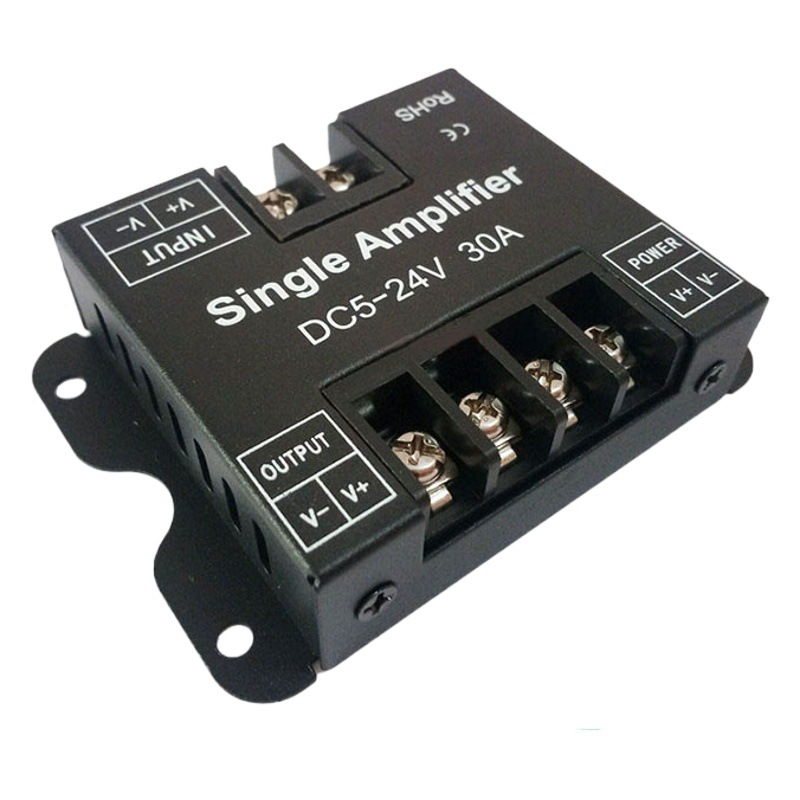Factory wholesale LED monochrome lamp with low voltage lamp amplifier signal synchronous repeater 30A power extender