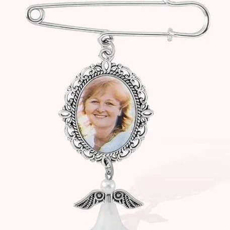 Picture of New Jewel Tray DIY Photo Frame Pendant Holiday Memorial Pendant Wedding Flower Decoration