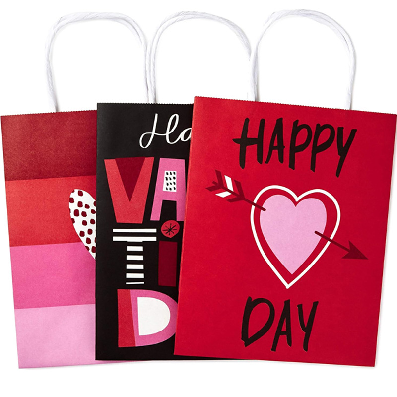 Amazon new portable gift paper bag thickened clothing portable gift packaging clothing gift packaging gift bag