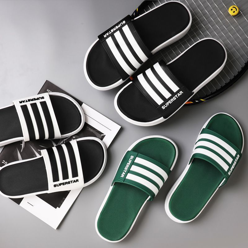 2023 new summer casual couple men's slippers outdoor wear beach thick bottom fashion home sandals wholesale