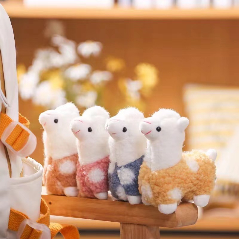 Wholesale Alpaca Velvet Toy Pendant Simulation Pony Keychain Doll Bag Hanging Ornaments Activity Gift
