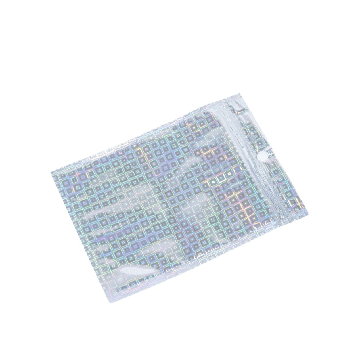 Picture of Square Laser Self-sealing Bag Mobile Phone Shell First Jewelry Laser Packaging Bag Data Cable Gift Laser Film Bag