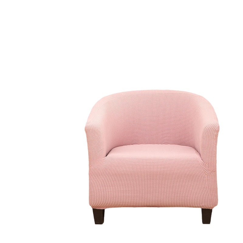Picture of Corn fleece semicircle sofa chair cover thickened conjoined elastic dining chair cover anti-fouling stool cover chair cover