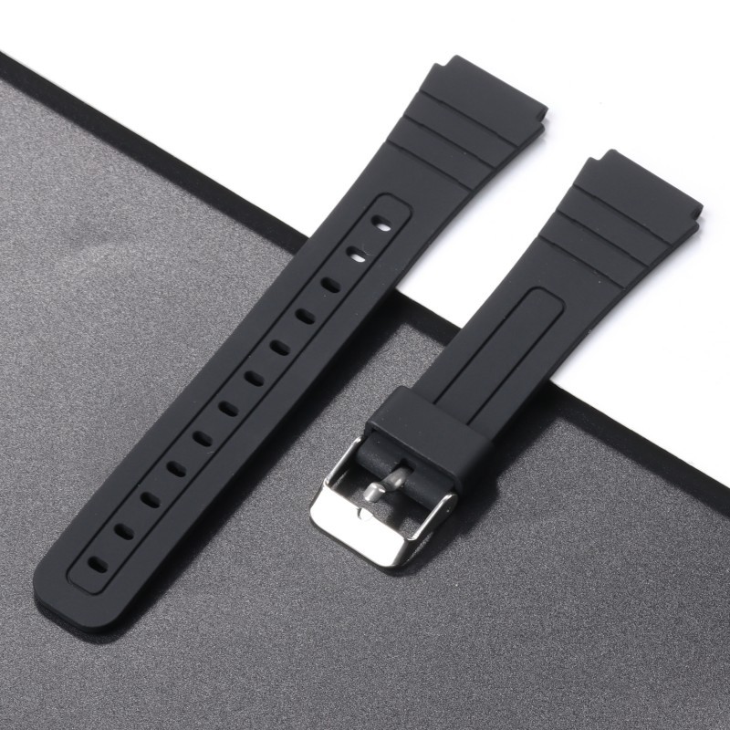 Picture of Foreign Trade Hot Selling Soft Silicone Strap for Cassifight F91 AQ-S810W Watch Band Waterproof Silicone 18mm