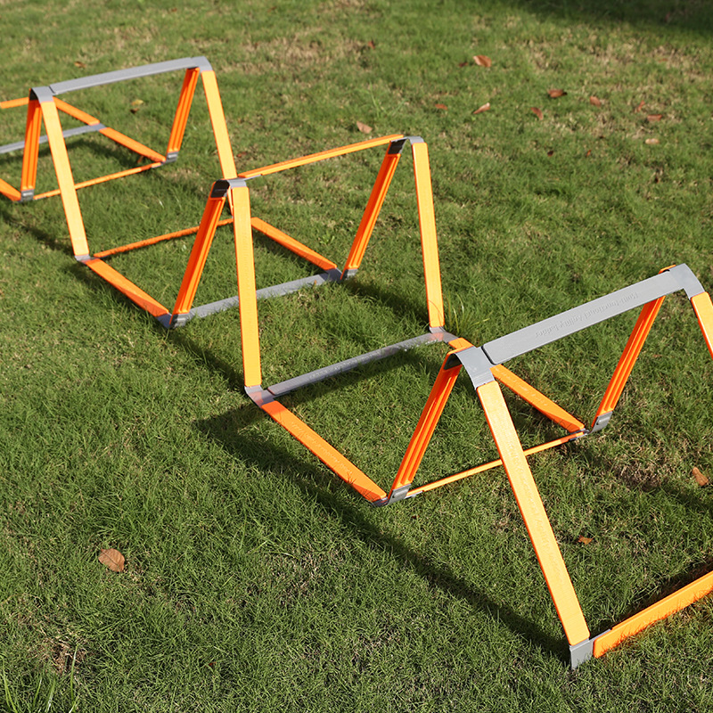 Agile ladder rope ladder training ladder ladder fixed physical fitness coordination training equipment straddle fitness ladder grid