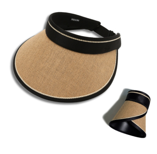 Picture of Sun hat foldable sun hat outdoor riding Women's Big brim empty top cycling sun protection fisherman sun hat