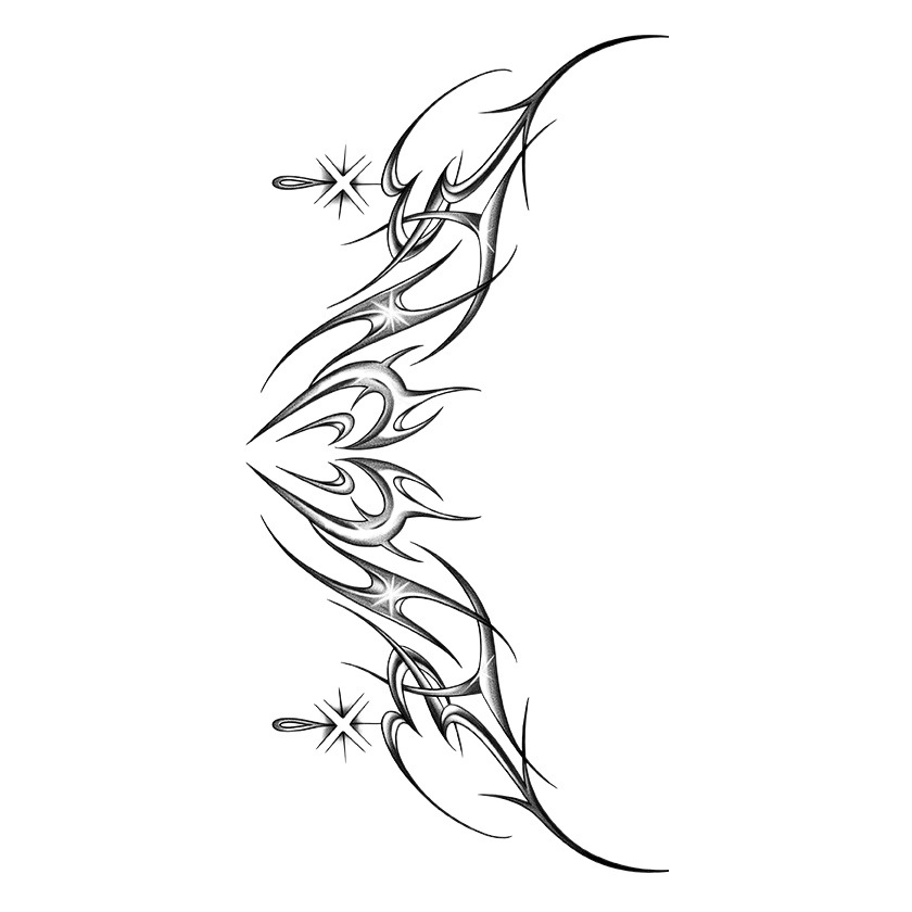 Picture of Succubus Tears Advanced Tattoo Sticker Waterproof Women's Long-lasting Simulation of Reflective Semi-permanent Sexy Belly
