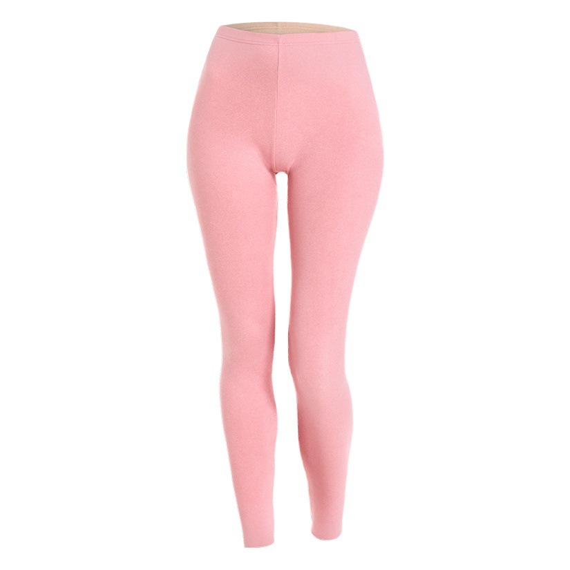 Women's Warm Autumn Pants Wear Slim-Fit Non-Mark fleece-lined Thickened Cold-proof Line Pants Thin Spring Autumn and Winter Cotton Pants