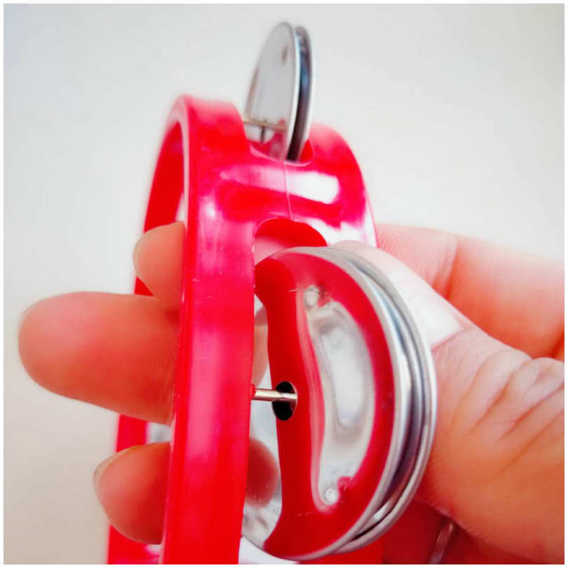Picture of Wholesale Plastic Flower Bell Rings, Four-Bell Rings, Ktv Orff Double-Row Hand Rells, Dance Companion Wholesale