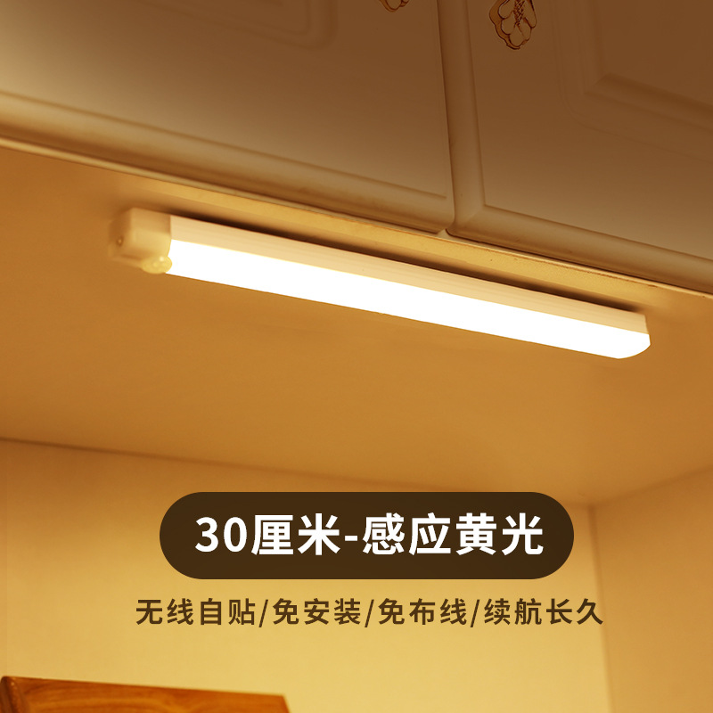 Picture of Led Human Body Sensor Lamp Wireless Magnetic Wine Cabinet Wardrobe Charging Strip Smart Cabinet Night Light Factory Cross-Border