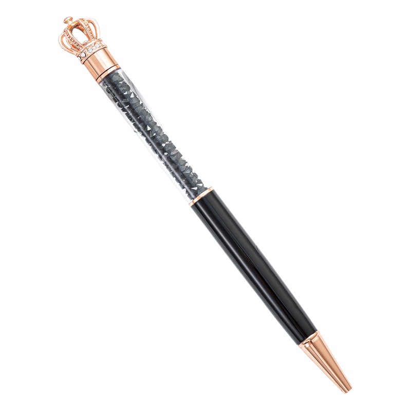 Factory Spot Crown Diamond Pen Metal Ballpoint Pen Fashion Gift Pen Advertising Pen Printed Logo Crystal Pen Wholesale