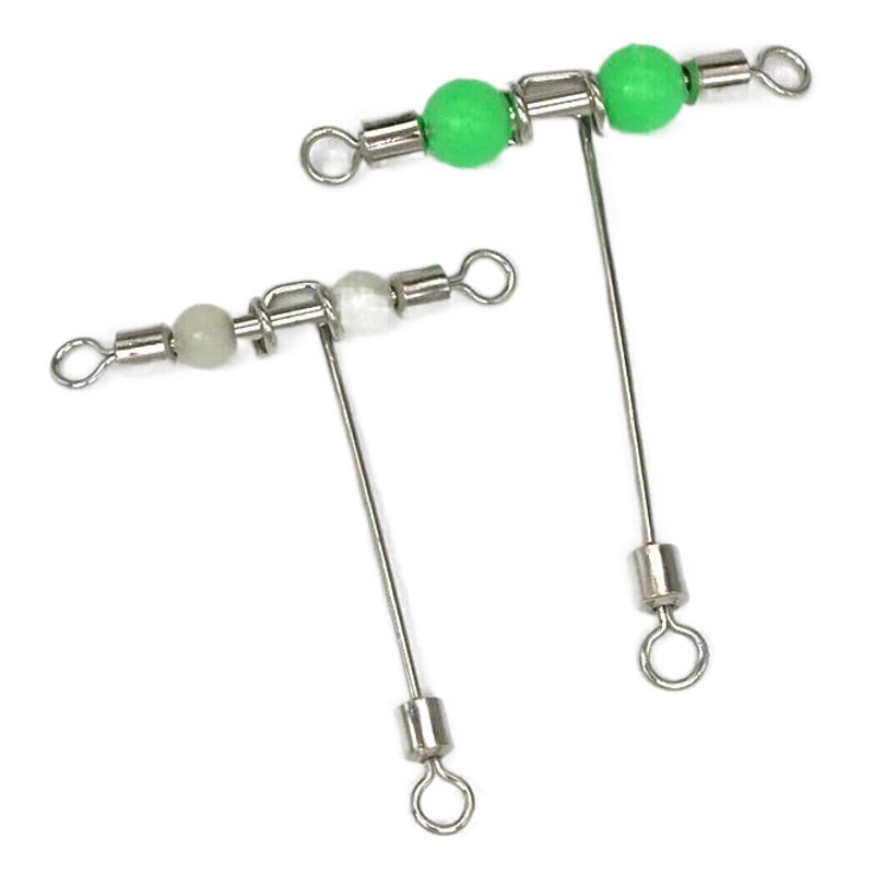 Sea Fishing Line Set Accessories American T-Shaped Three-Prong Swivel Luminous Beads Eight-Shaped Ring Stainless Steel Balance Connector Factory