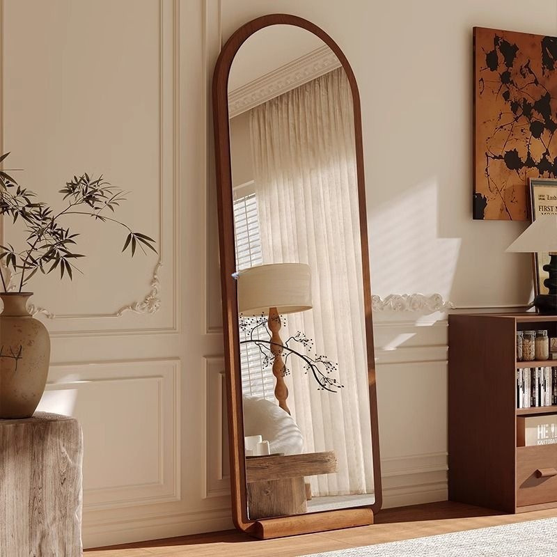 Second-hand full-length mirror, floor mirror, home light luxury mirror, wall-mounted dressing mirror, girls' bedroom vertical fitting mirror