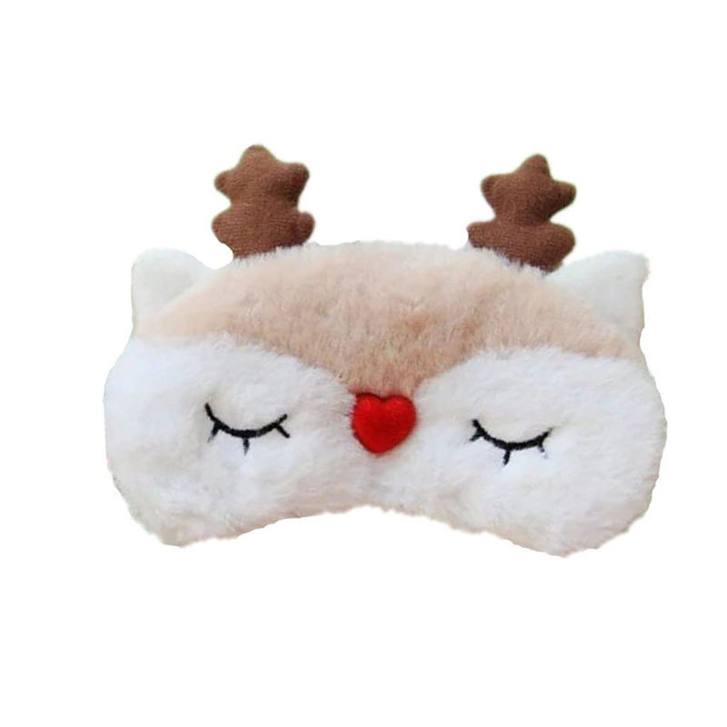 Picture of Japanese-Style Soft and Adorable Penguin Eye Mask, Plush Breathable Cotton, Cute Cartoon Design, Light-Blocking, Eye Protection for Men, Women, and Children