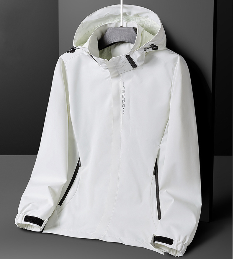 Picture of 6266 Outdoor Jacket Men's Thin Jacket Women's Jacket Single Layer Hooded Three-proof Mountaineering Suit Printable Logo