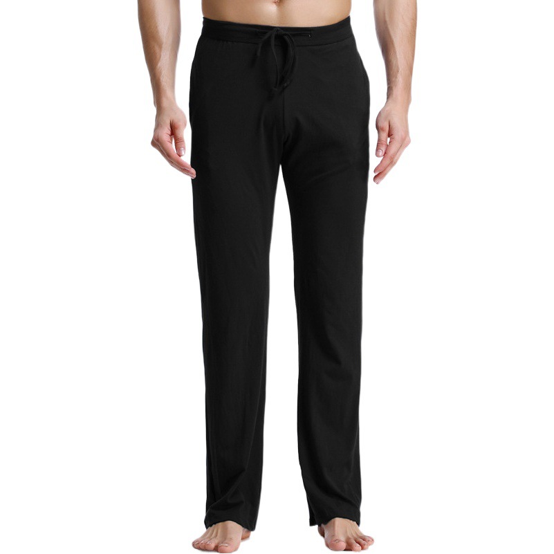Thin Casual Home Pants Cotton Men's Comfortable Pajama Pants Pants plus size Loose Air Conditioning Fitness Sports Pants Spring and Autumn