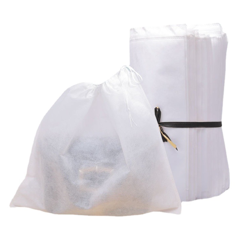 Anti-yellow Bag for Tie-up Disposable Non-woven Shoes Storage Bag White Shoes Dust-proof Shoe Cover Shoe Hood Shoe Wash Bag