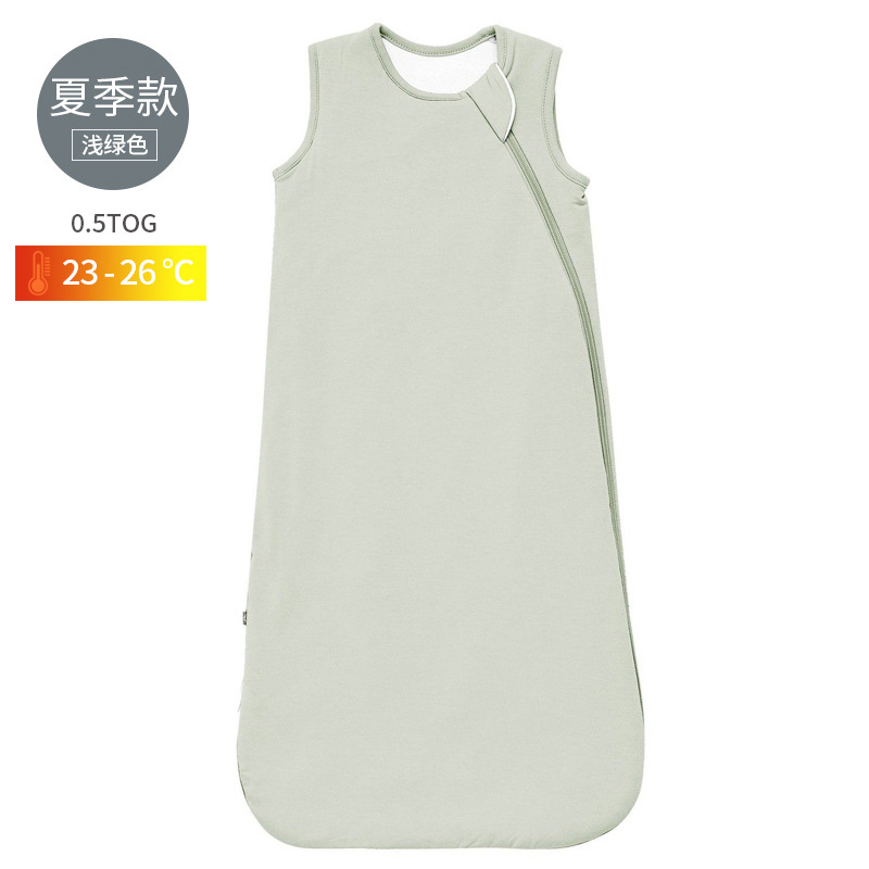 Picture of Bamboo fiber baby sleeping bag baby spring and autumn summer autumn and winter baby newborn constant temperature kick prevention quilt