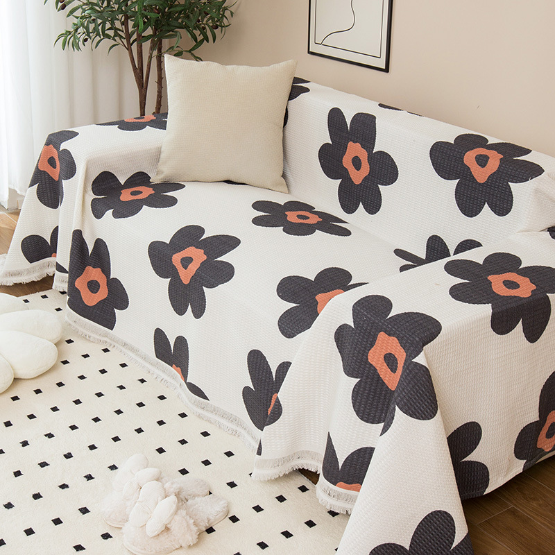 Picture of ins style sofa towel full cover cloth simple sofa cushion blanket all-inclusive universal cover towel four seasons universal sofa cover