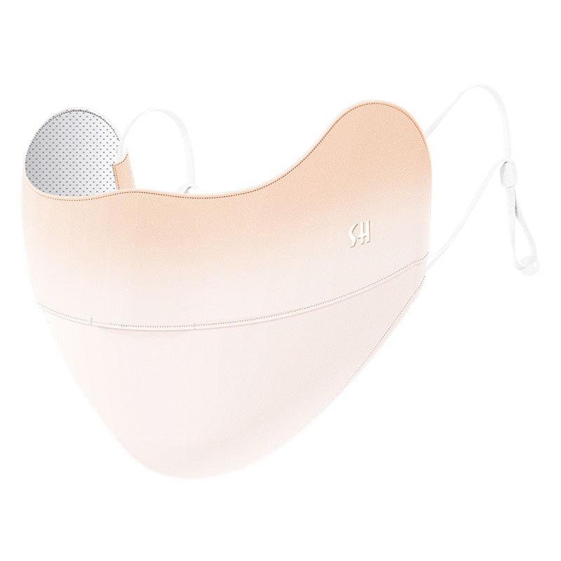 Summer Ice Silk Sunscreen Mask Women's Sunshade Breathable Anti-ultraviolet Gradient Blush Eye Angle Mask XKZ42
