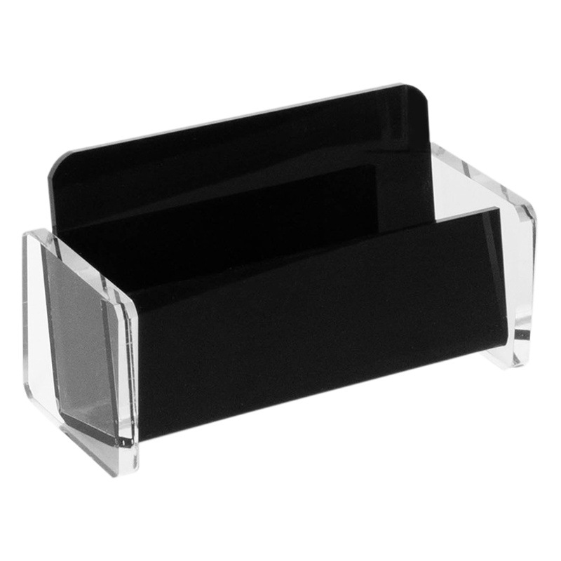 In stock wholesale acrylic business card case label box sales department transparent plastic business card holder storage box business card holder