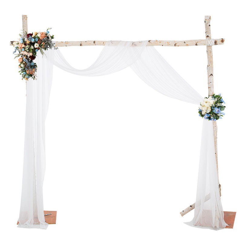 Cross-border Wedding Arch Veil Outdoor Holiday Lawn Party Photo Decorative Curtain Cloth Background Cloth Beauty Veil