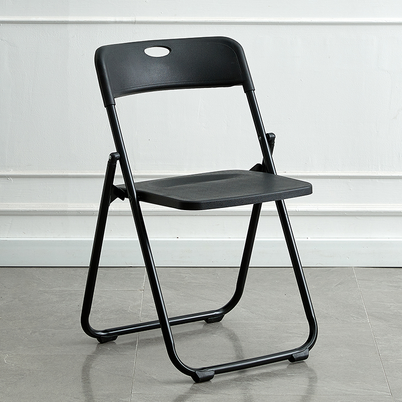 Picture of Folding chair home simple modern plastic photo chair dormitory office meeting training outdoor backrest chair stool