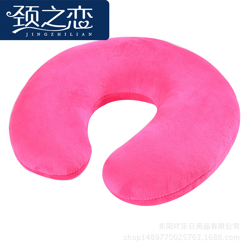 (Manufacturer in stock) simple pp cotton U-shaped pillow exhibition gift pillow travel supplies U-shaped pillow stall supply