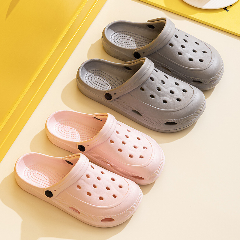 Qida Shun New Men's and Women's Hole Shoes Summer Indoor and Outdoor Couples Foam Lightweight Drifting Shoes Beach Garden Shoes