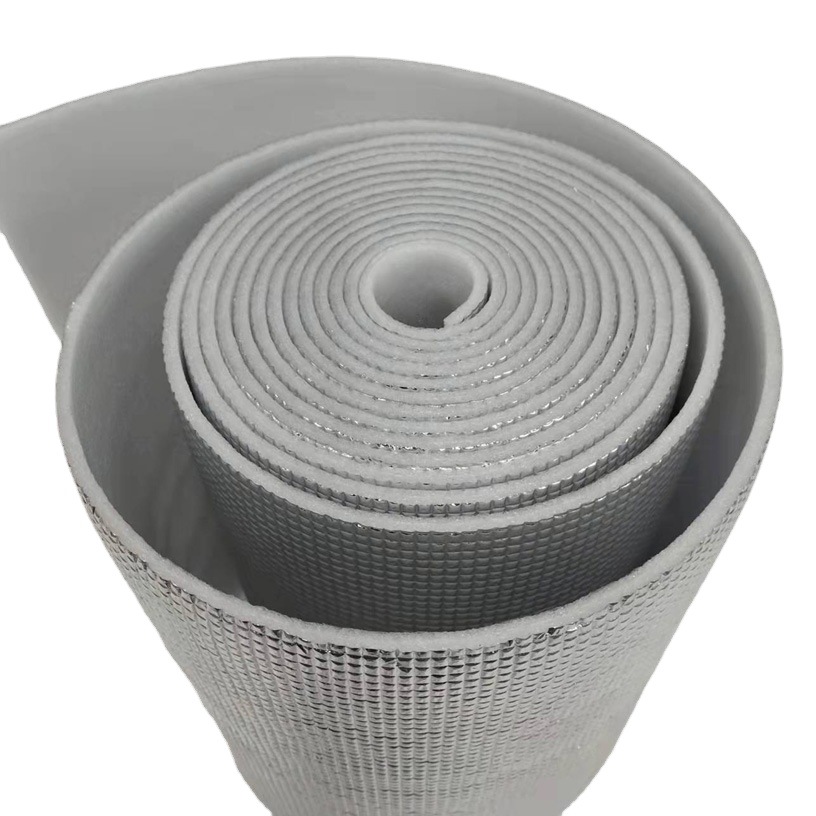 Aluminum Film Pearl Cotton Roll Waterproof and Insulated Pet Aluminum Foil Film Moisture-Proof and Insulated 2mm Square Plaid Aluminum Film Packaging Cotton