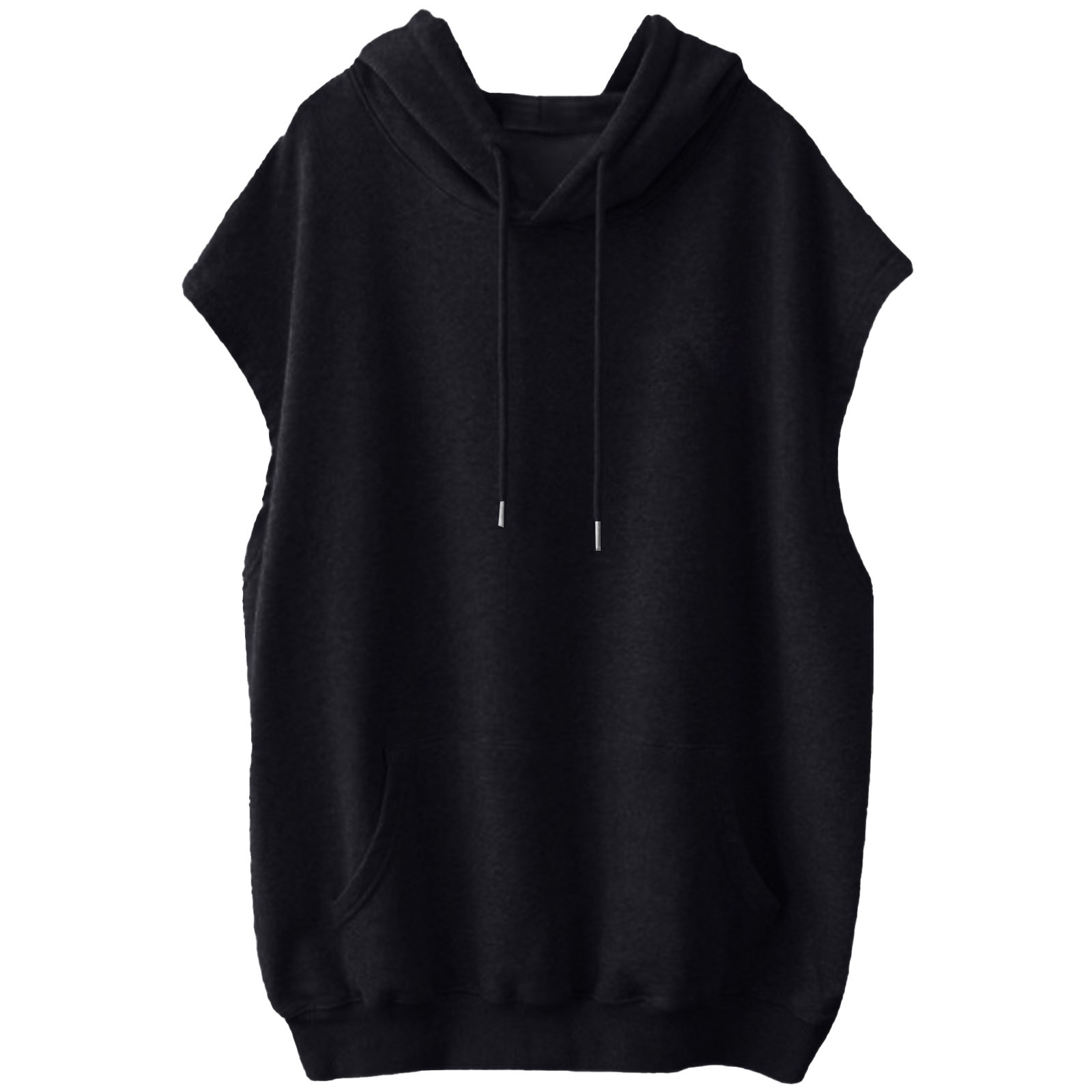 Picture of 2025 Cross-Border Foreign Trade New Product European Size Large Size Sleeveless Hooded Thin Summer Sweatshirt with Pockets for Women