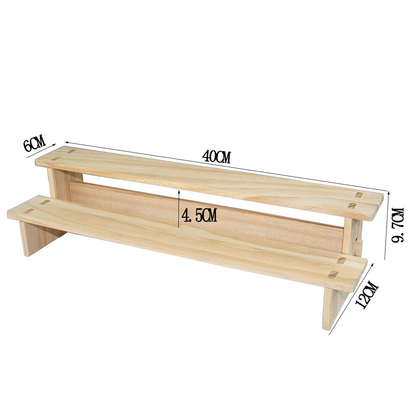Picture of Solid Wood Ladder Display Rack Blind Box Storage Props Hand-Made Office Display Rack Bubble Mart Two-Yuan Jewelry Rack