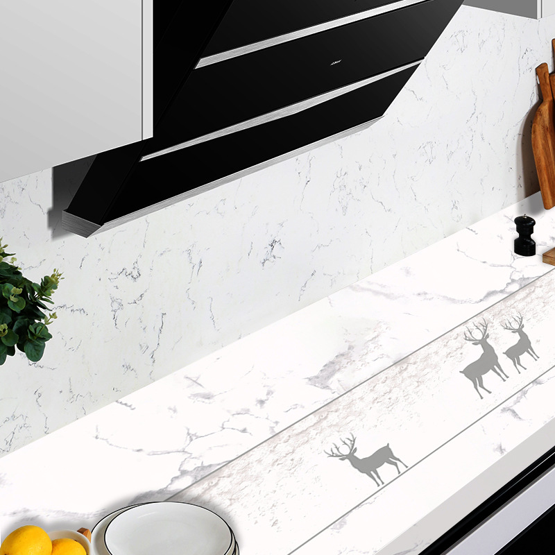 Picture of Wholesale kitchen oil-proof stickers self-adhesive wall stickers bathroom renovation milk tea shop waterproof high temperature resistant stove wallpaper porcelain