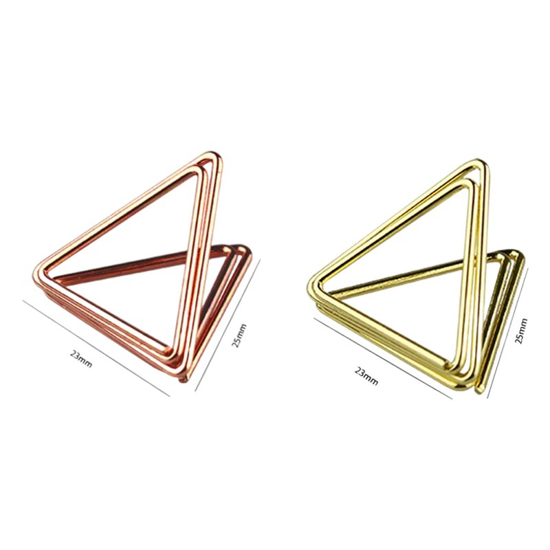 Amazon Double-Layer Three-Dimensional Paperclip Triangle-Shaped Memo Clip Desktop Clip Creative Office Stationery