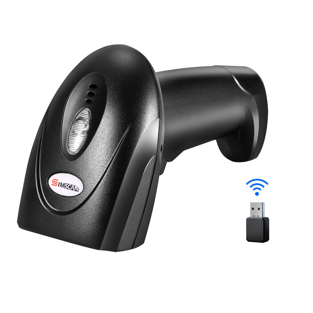 Picture of 2D Wireless Barcode Scanner Ean13 Upc Itf25 Boleto Wireless Scanner Gun