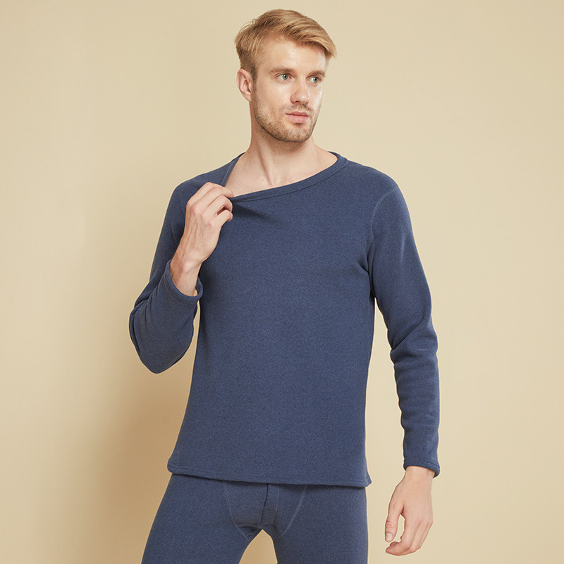 Picture of New plus velvet padded New de Velvet thermal underwear set Lamb velvet set men's and women's autumn clothes autumn pants underwear wholesale