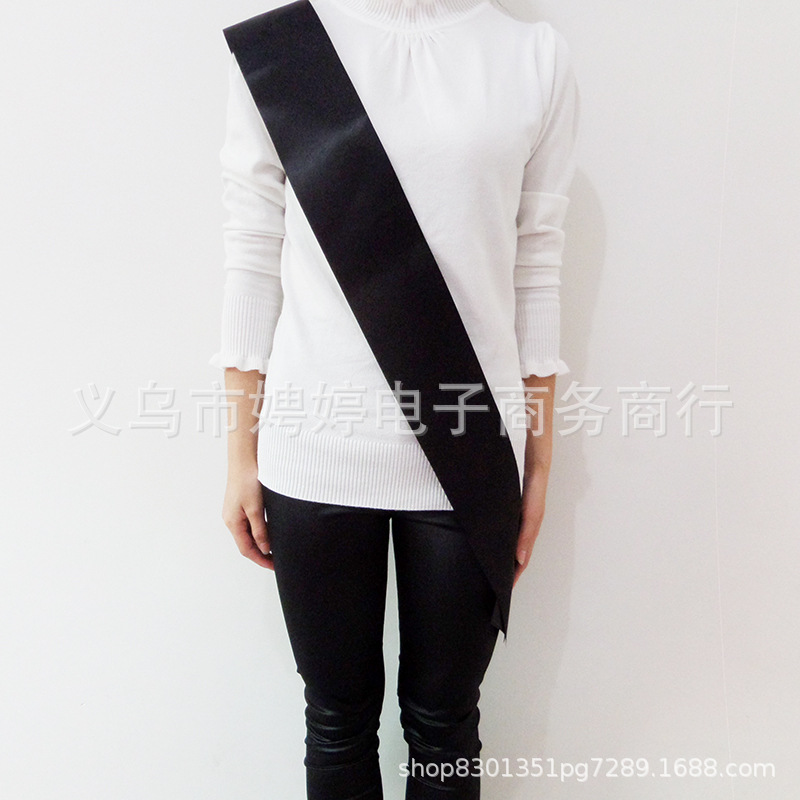 Picture of Cross-border Spot Bachelor Party Etiquette Strap Bridal Shoulder Strap Etiquette Strap Wedding Birthday Party DIY Blank Shoulder Strap