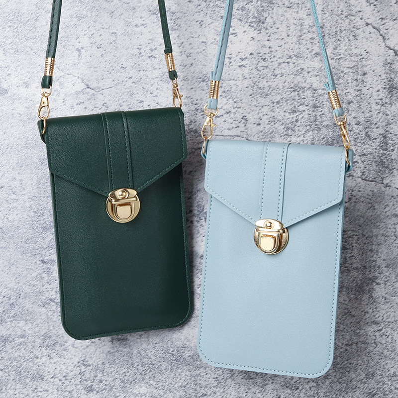 Picture of Touchscreen Mobile Phone Coin Purse Women's New Fashionable Multi-function Korean Style Fashionable Shoulder All-match Simple Crossbody Bag