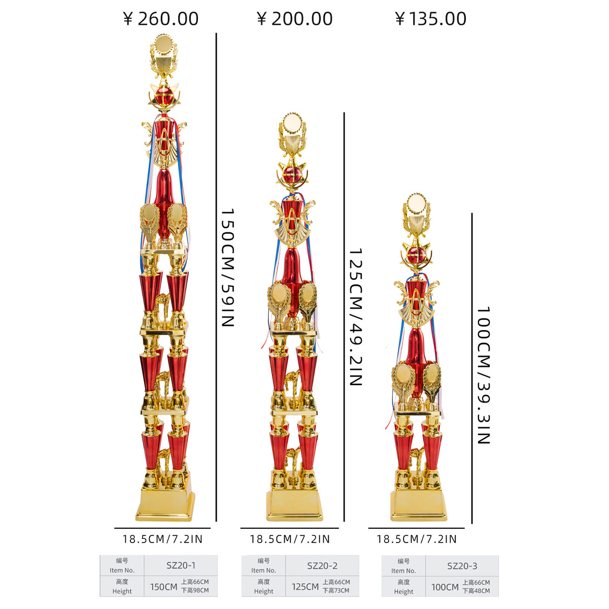 Picture of Rope skipping Darts Swimming Ice Hockey Universal Trophy Customized Creative Excellent Staff Trophy Customized diy Customized Enterprise