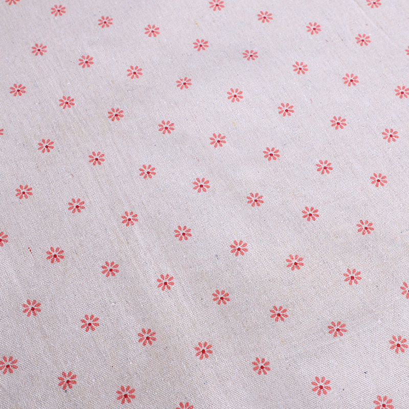 Picture of Wholesale daisy series linen fabric sand cloth background cloth stall tablecloth cotton linen pillow cushion fabric