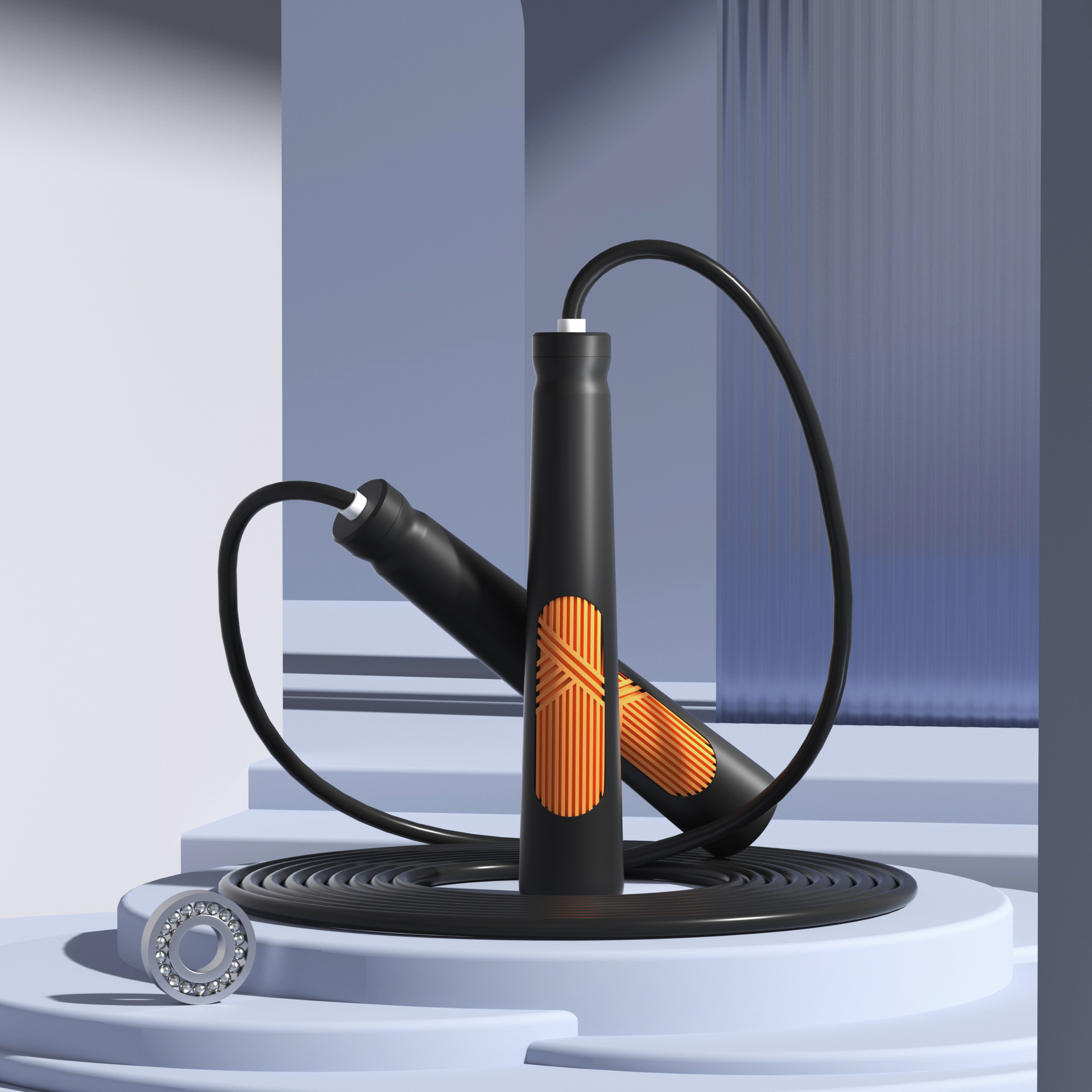 Adult Jump Rope, Pvc Steel Wire, Knot-Free, Not Stiff in Winter, Professional Rope, Very Lightweight, for Speed and Aerobic Exercise