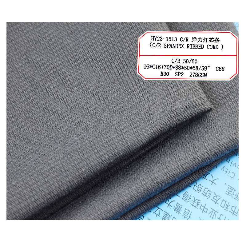 Picture of C/R cotton sticky comfortable elastic corduroy woven clothing wear-resistant overalls top pants fabric