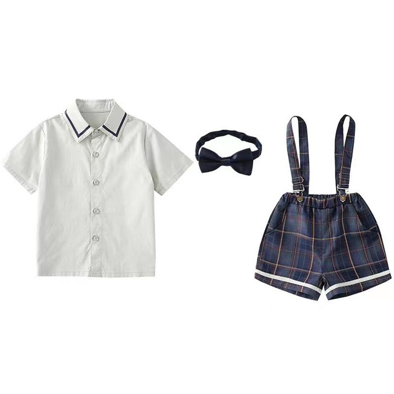Picture of 2024 Kindergarten Summer Children's Graduation Photo Sportswear College Style Summer School Uniform for Primary School Students