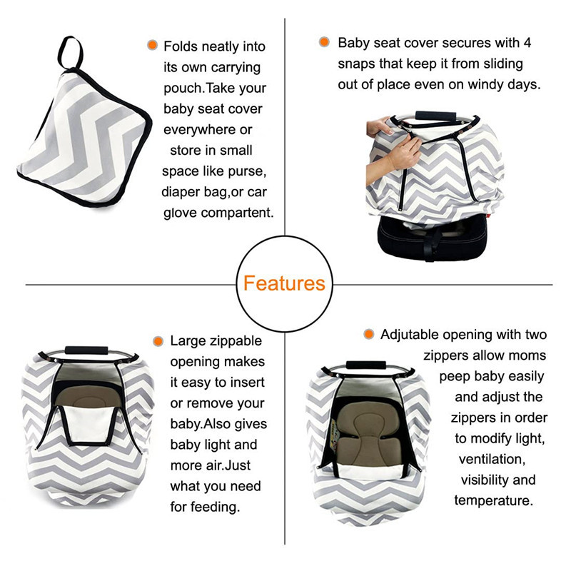 Picture of Baby Basket Cover Baby Basket Warm Cover Push Car Cover Child Seat Cover Nursing Towel Baby Car Cover Cloth